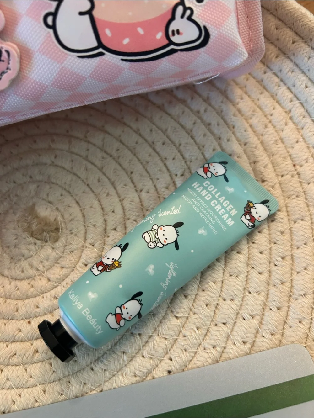 Kids Pink Cartoon Zip Pencil Case - Smile More & assortment